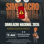 Participaremos en el 1° simulacro nacional 2026